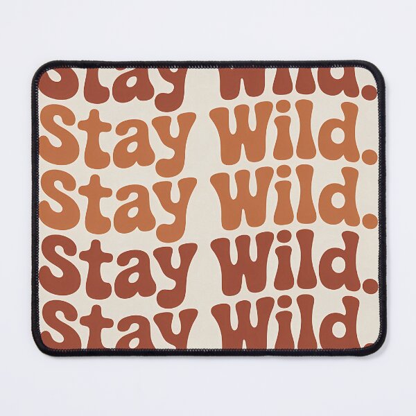 Item preview, Stay Wild Retro Groovy Typography - Citation Vintage designed and sold by ViralVibeLab.