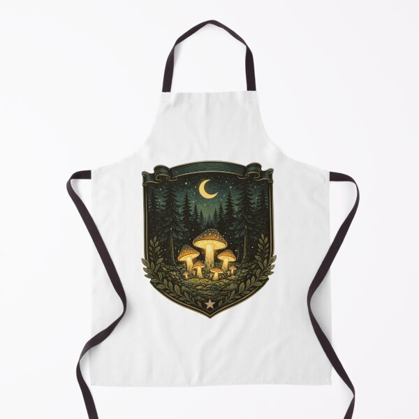 Item preview, Moonlit Forest Club Emblem – Glowing Mushrooms & Night Woodland Crest, Dark Cottagecore Vintage Engraving Sticker & T-Shirt designed and sold by MagicMakerPh⭐⭐⭐⭐⭐.
