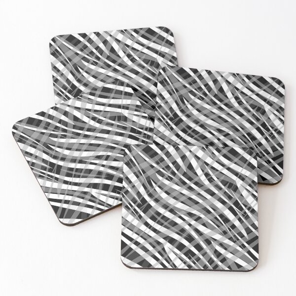 Item preview, Black and white abstract tiger print designed and sold by fuzzyfox.