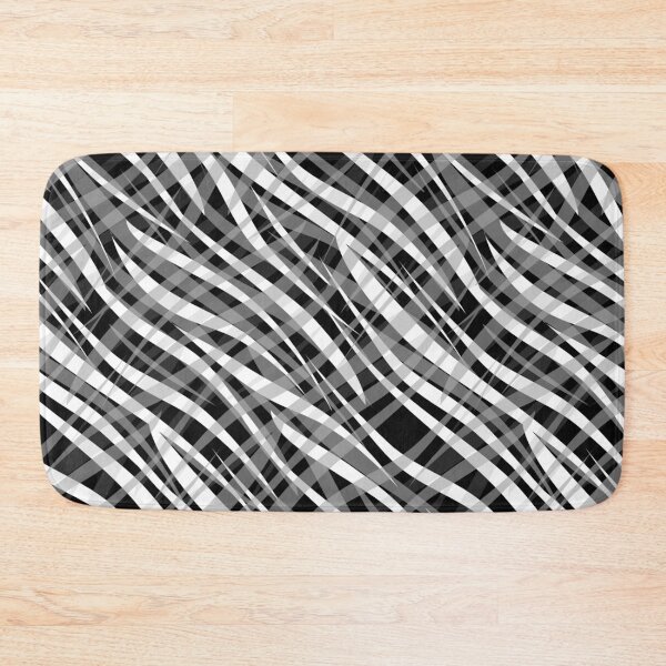 Item preview, Black and white abstract tiger print designed and sold by fuzzyfox.
