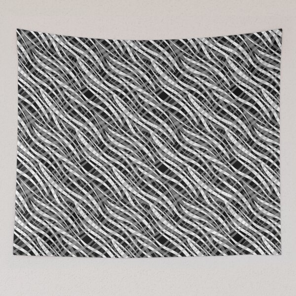 Item preview, Black and white abstract tiger print designed and sold by fuzzyfox.