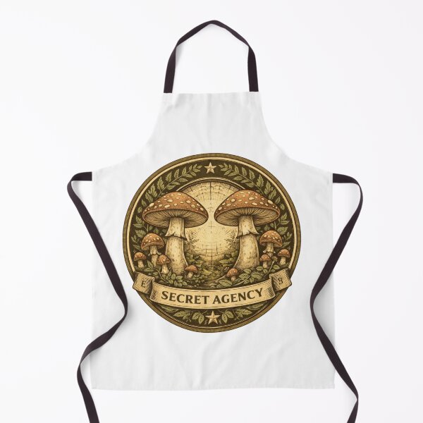 Item preview, Mushroom Intelligence Agency Logo – Secret Spy Forest Emblem, Vintage Botanical Badge Sticker & T-Shirt designed and sold by MagicMakerPh.