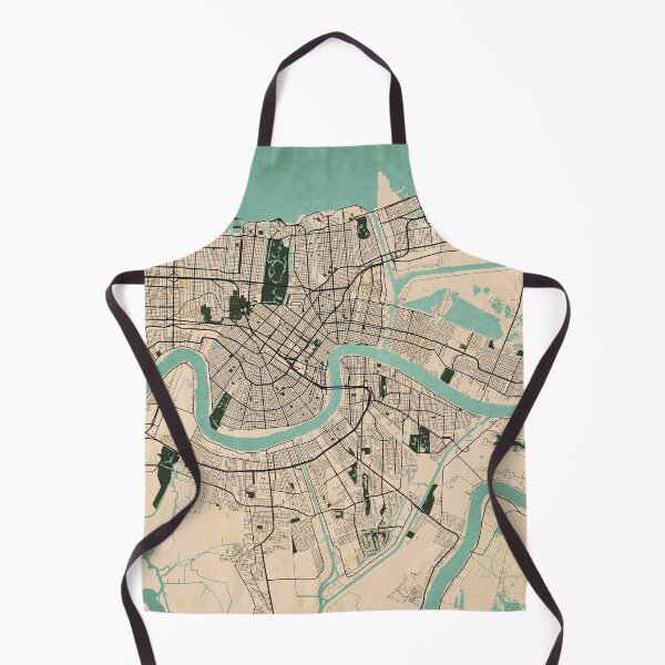 Item preview, New Orleans City Map of Louisiana, USA - Vintage designed and sold by deMAP.