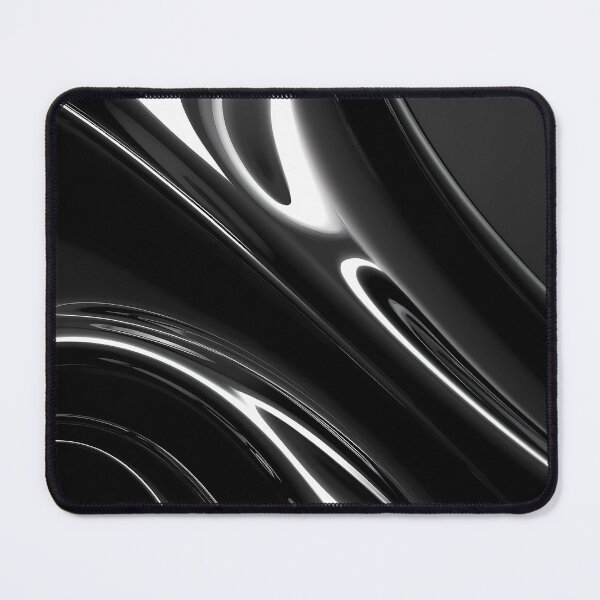 Item preview, Liquid Chrome Abstract Silver Flow - Argent Fluide designed and sold by ViralVibeLab.