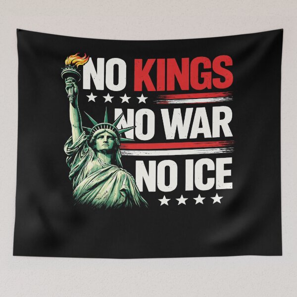 Item preview, No Kings No Ice Anti Trump designed and sold by will freed18.
