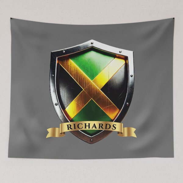 Item preview, Richards Jamaica Surname Shield designed and sold by Highlandkings.
