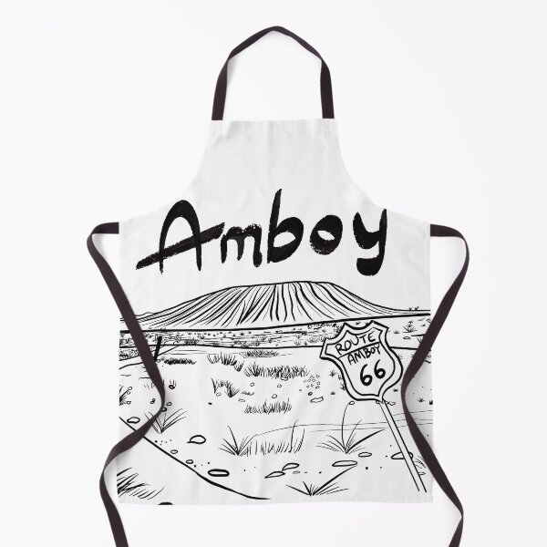 Item preview, "Amboy Crater Route 66 - Vintage Black Line Art Illustration designed and sold by TheArtOfTreble.