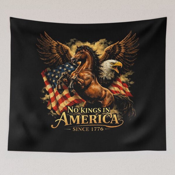 Item preview, Eagle And Horse No Kings In America Since 1776 designed and sold by will freed18.