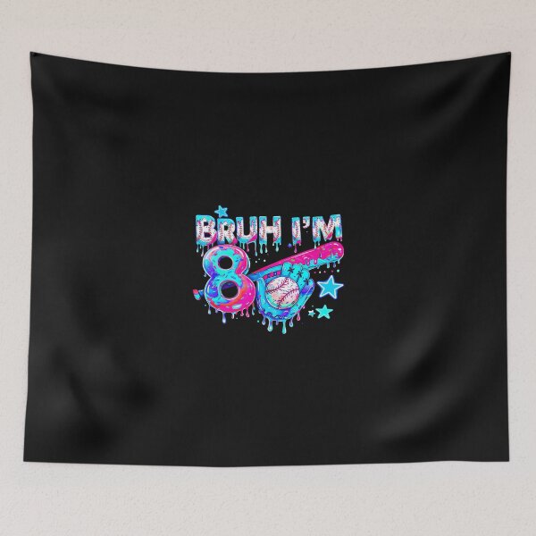 Item preview, Baseball Ice Cream Drip 8Th Birthday designed and sold by Cokonatss.
