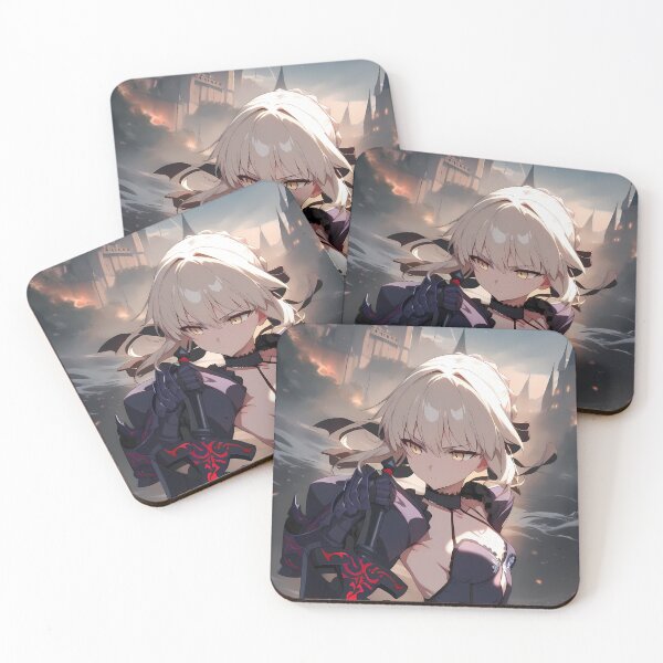 Item preview, Saber Alter Burning Castle Fate Stay Night Anime Girl designed and sold by TanglenRabbit.
