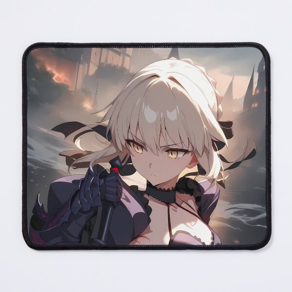 Item preview, Saber Alter Burning Castle Fate Stay Night Anime Girl designed and sold by TanglenRabbit.