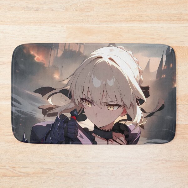 Item preview, Saber Alter Burning Castle Fate Stay Night Anime Girl designed and sold by TanglenRabbit.