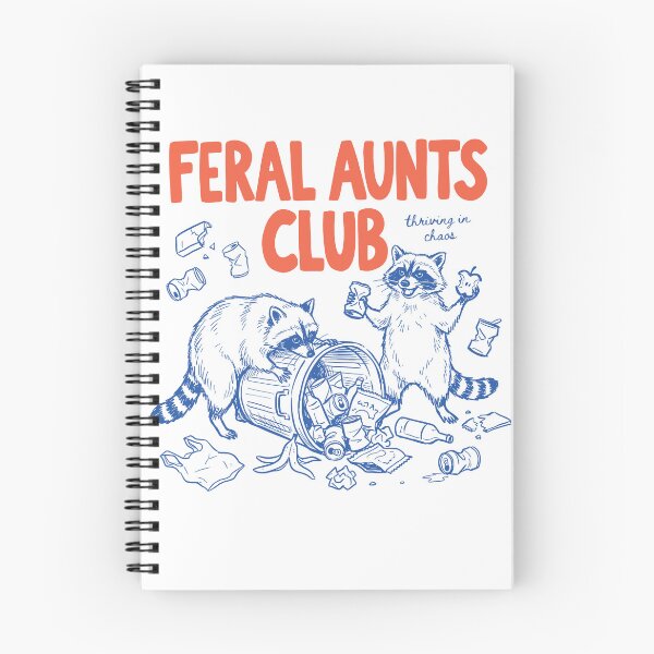 Item preview, Feral Aunts Club Funny Raccoon Chaos Retro designed and sold by HeidixHDesigns.
