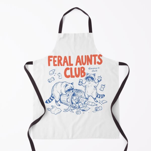 Item preview, Feral Aunts Club Funny Raccoon Chaos Retro designed and sold by HeidixHDesigns.