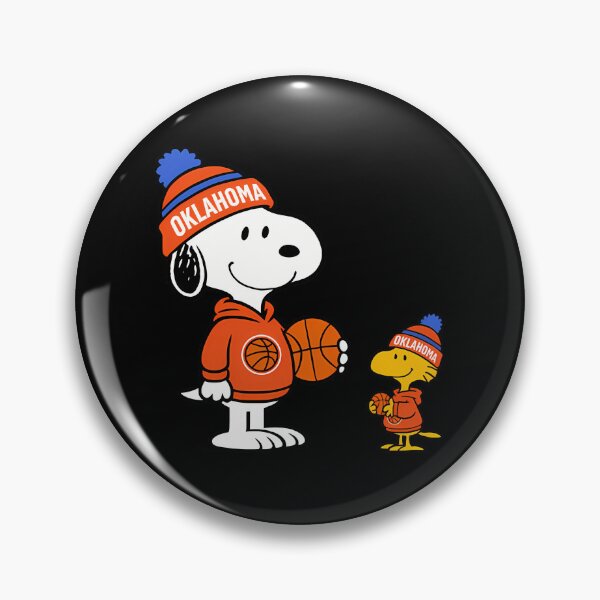 Item preview, Oklahoma City Thunder Snoopy y Woodstock Baloncesto designed and sold by Samir Trumic.