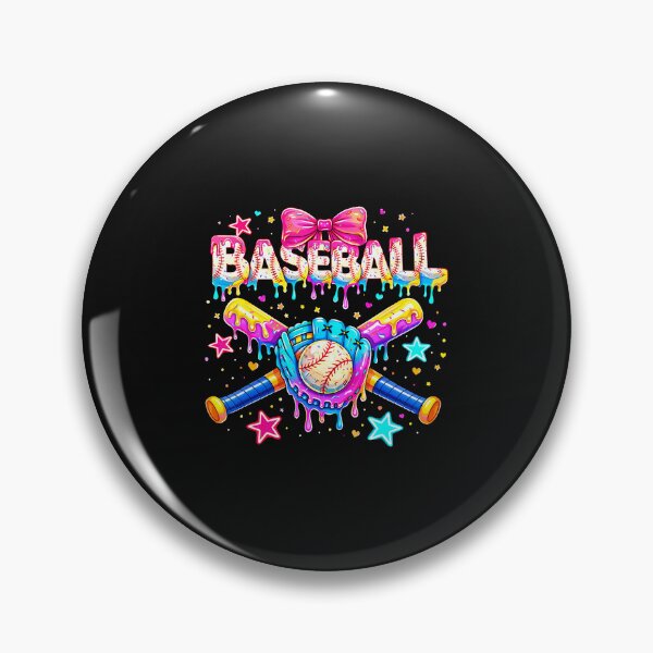Item preview, Baseball Drip Bow Colorful Game Day designed and sold by Cokonatss.
