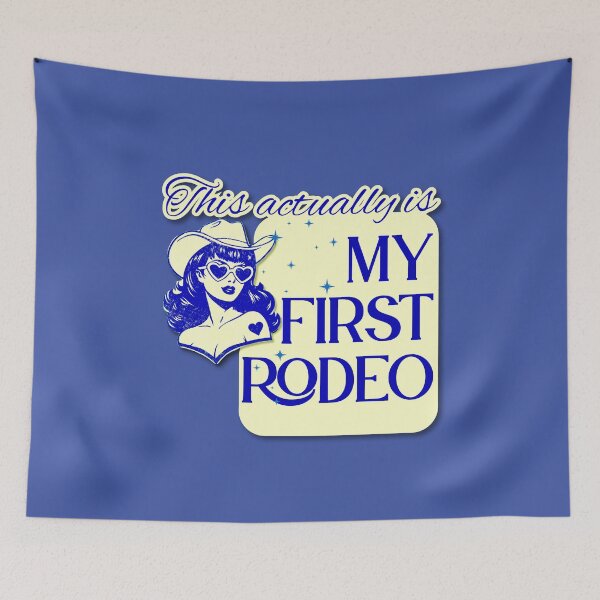 Item preview, Sarcasm Retro Pop Art This Actually Is My First Rodeo designed and sold by pulse_retail.