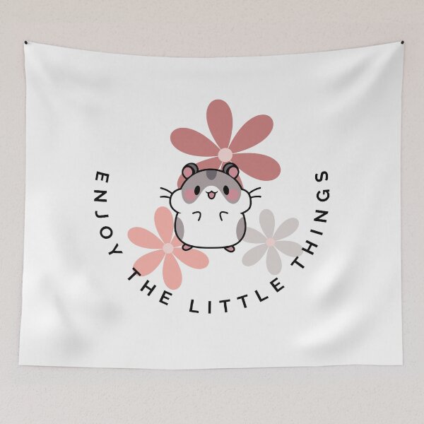 Item preview, Enjoy the Little Things Hamster Flowers designed and sold by AussieMomma.