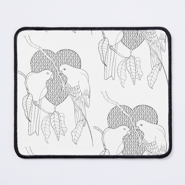Item preview, King Parrots Basic Love Binary Gum Leaves designed and sold by Jaana Day.