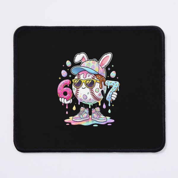 Item preview, Easter Bunny Baseball Ice Cream Drip 67 designed and sold by Cokonatss.