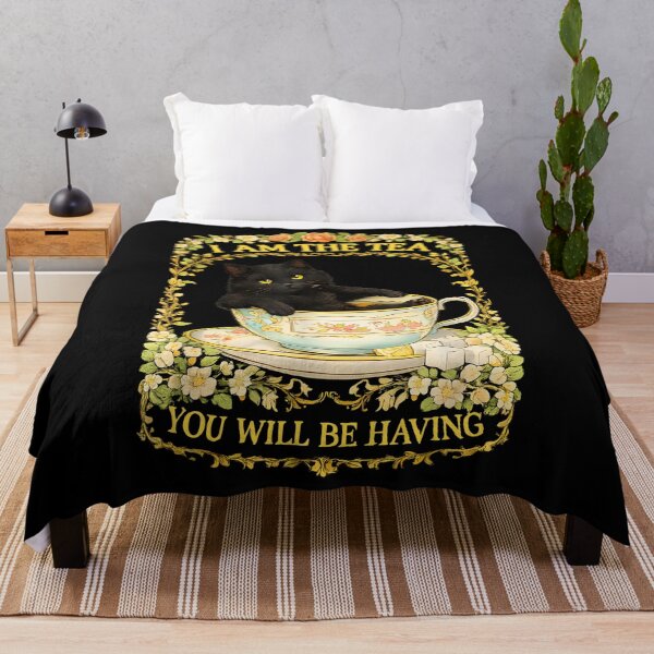 Item preview, I Am The Tea You Will Be Having Funny Cat Vintage designed and sold by HeidixHDesigns.