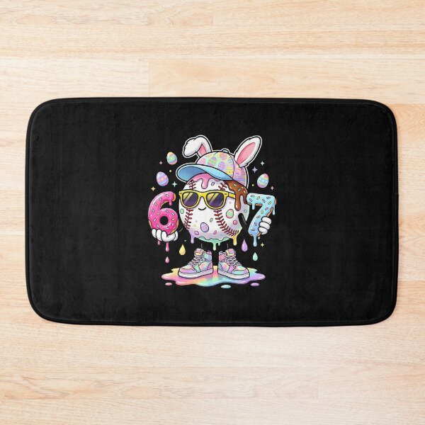 Item preview, Easter Bunny Baseball Ice Cream Drip 67 designed and sold by Cokonatss.
