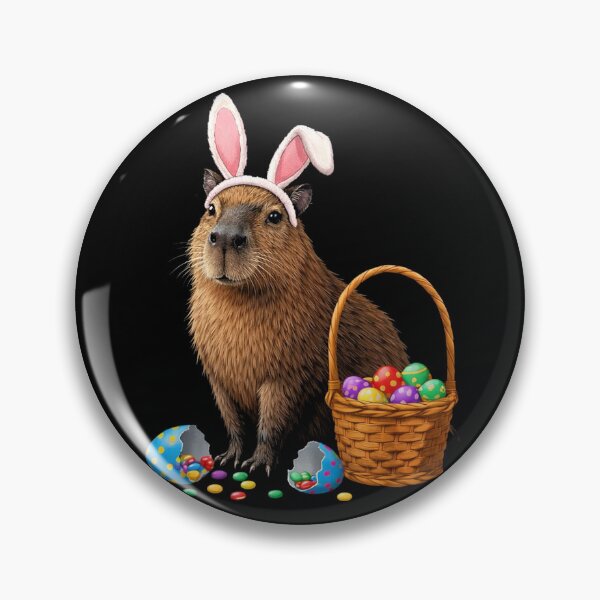 Item preview, Cute capybara easter bunny Eggs - Happy Cappy Easter designed and sold by will freed18.