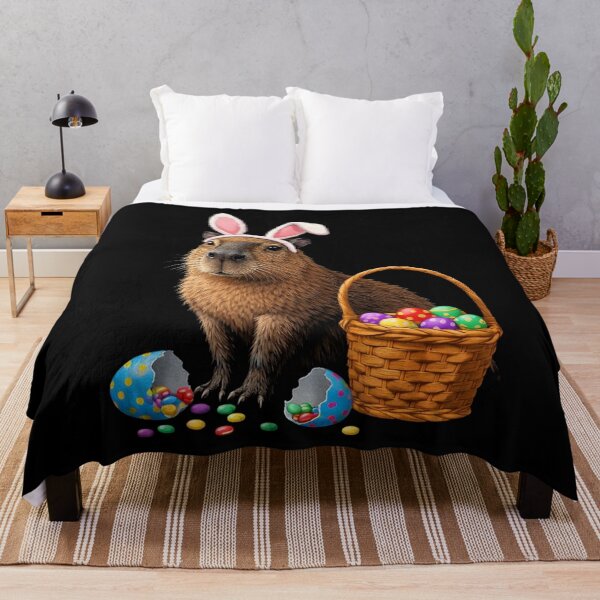 Item preview, Cute capybara easter bunny Eggs - Happy Cappy Easter designed and sold by will freed18.