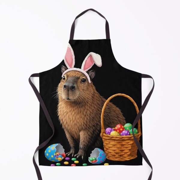 Item preview, Cute capybara easter bunny Eggs - Happy Cappy Easter designed and sold by will freed18.