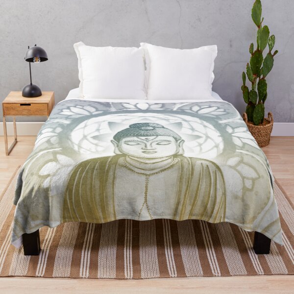 Item preview, Buddha Padma Watercolor - Snow + Rainbow Sunset designed and sold by Irene Estelle.