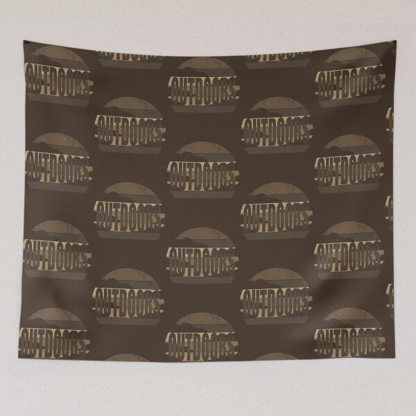 Item preview, Outdoors Vintage Badge - Distressed Brown Adventure Graphic designed and sold by TheArtOfTreble.