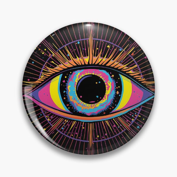 Item preview, Psychedelic Cosmic Eye Galaxy Art - Œil Spirituel designed and sold by ViralVibeLab.