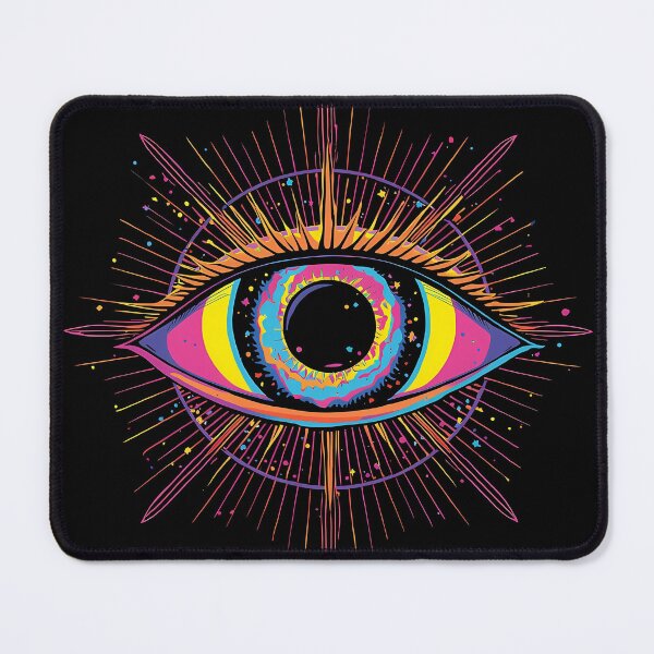 Item preview, Psychedelic Cosmic Eye Galaxy Art - Œil Spirituel designed and sold by ViralVibeLab.