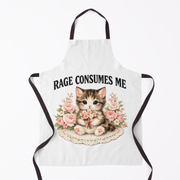 Item preview, Rage Consumes Me Cat Flower designed and sold by JODYSMORGAN.