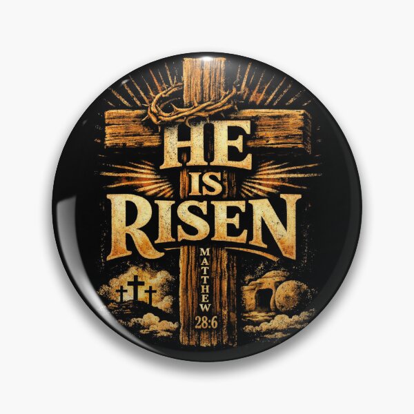 Item preview, He Is Risen Matthew 28:6 Christian Easter Day designed and sold by will freed18.