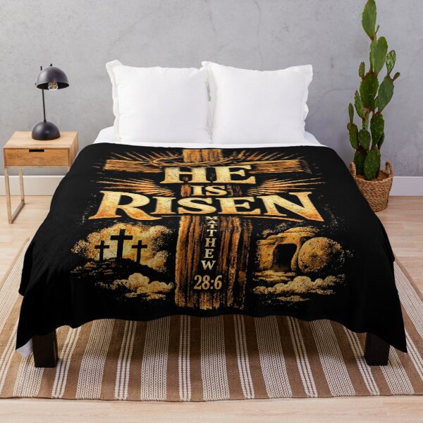 Item preview, He Is Risen Matthew 28:6 Christian Easter Day designed and sold by will freed18.