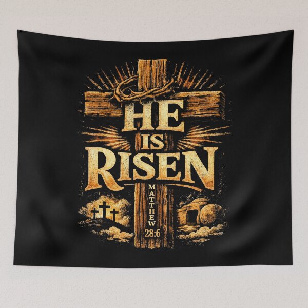 Item preview, He Is Risen Matthew 28:6 Christian Easter Day designed and sold by will freed18.