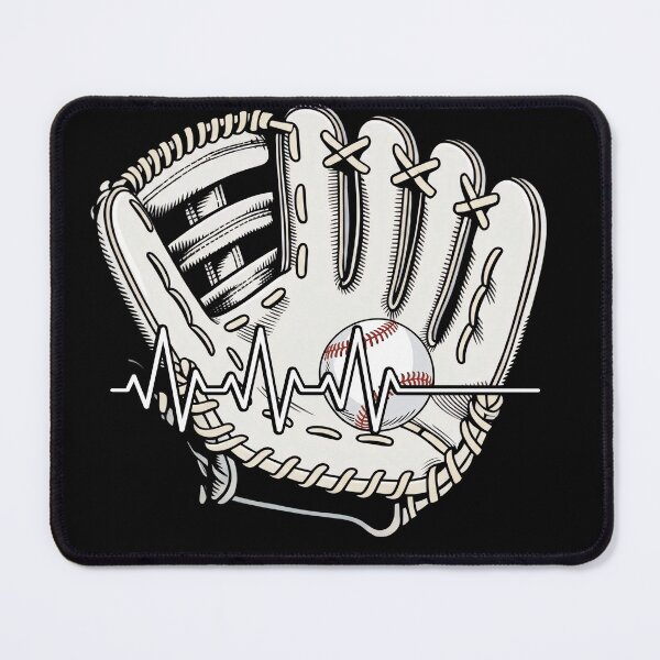 Item preview, Baseball Heartbeat Glove Design designed and sold by KIROSALS.