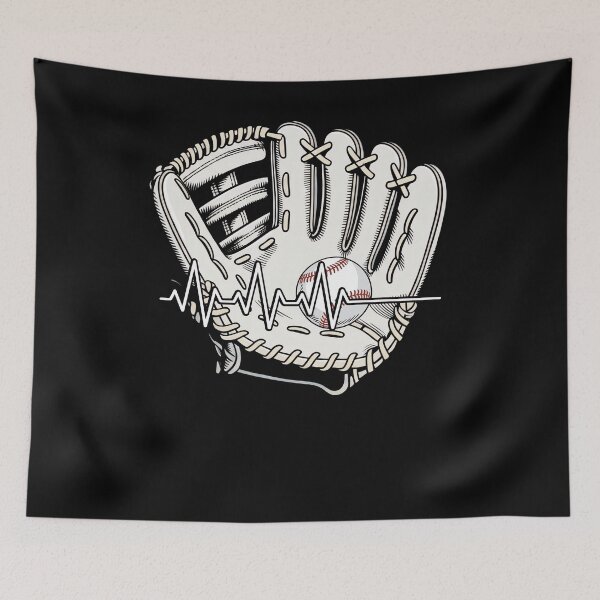 Item preview, Baseball Heartbeat Glove Design designed and sold by KIROSALS.