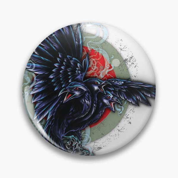 Item preview, Koo Poo Ekolu (Three Head Crow) designed and sold by ArtWithImpact.