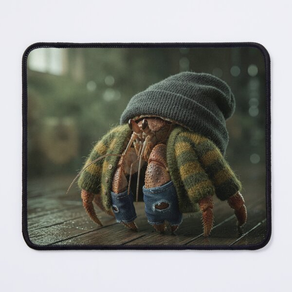 Item preview, Hermit Crab Infiltrates Hipster Cliché designed and sold by Tridentulus.
