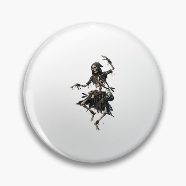 Item preview, Dancing Skeleton Witch Spell Illustration  designed and sold by OtiliaNone66.