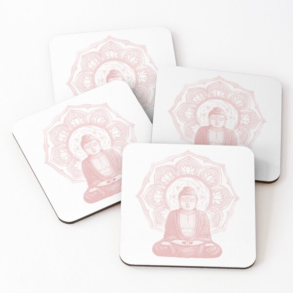 Item preview, Buddha Padma Watercolor - Snow + Rose designed and sold by Irene Estelle.