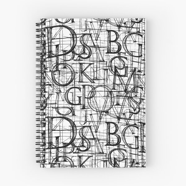 Item preview, Vintage Architectural Typography Blueprint Pattern designed and sold by optimusprime39.