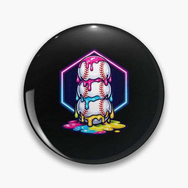 Item preview, Ice Cream Drip Triple Baseball designed and sold by Desdenhoshell.