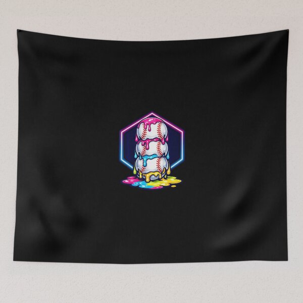 Item preview, Ice Cream Drip Triple Baseball designed and sold by Desdenhoshell.