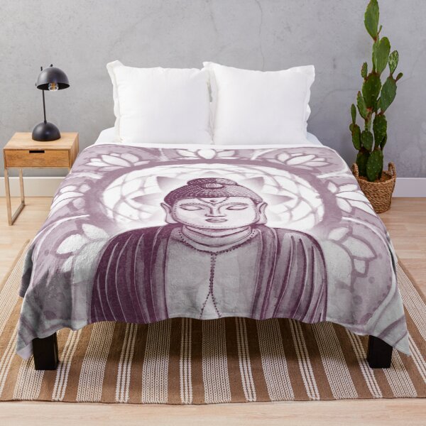Item preview, Buddha Padma Watercolor - Snow + Beet designed and sold by Irene Estelle.