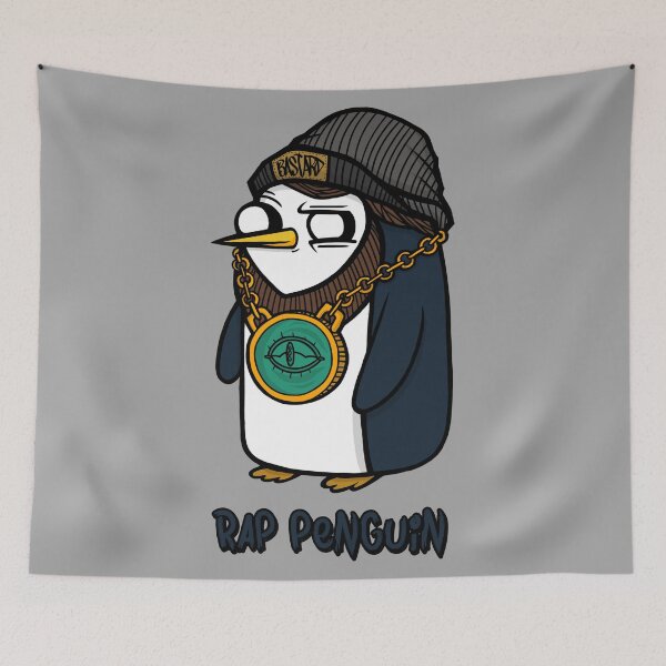 Item preview, underground rap penguin hip hop designed and sold by untagged-shop.