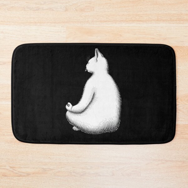 Item preview, meditating cat designed and sold by AratingaCreativ.