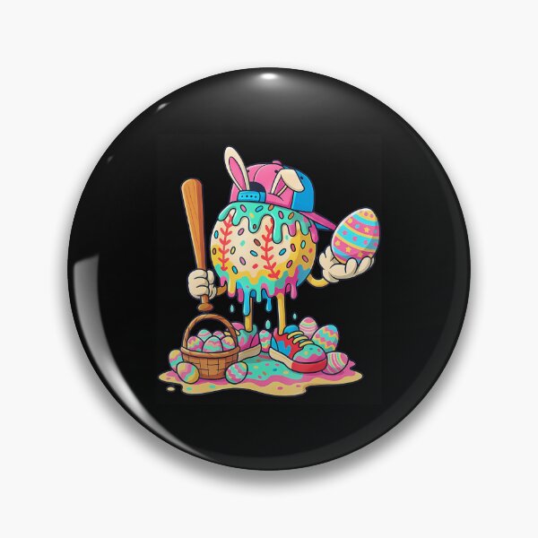 Item preview, Baseball Easter Day Ice Cream Drip designed and sold by Desdenhoshell.